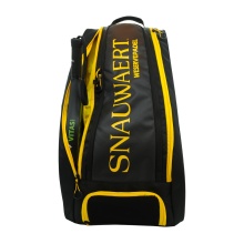 Snauwaert Racketbag Padel Standbag (Schlägertasche, 3 Hauptfächer) 2022 schwarz 6er